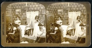 「ボールのドレッシング」、1900年頃（セピア写真）（473245も参照） 作： Vermont, USA H.C. White Company