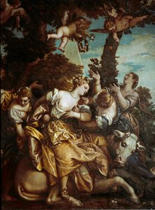 ヨーロッパの誘拐。パオロ・カリアリによる絵画パオロ・ヴェロネーゼ 作： Veronese