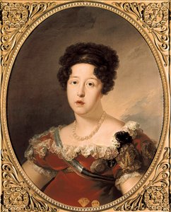 ドナ・マリア・イザベル・デ・ブラガンサ（Dona Maria Isabel de Braganza）。ポルトガルのメアリー・イザベラ（またはブラガンサのメアリー・イザベラ）の肖像