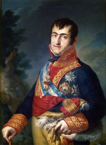 1814〜1815年のスペインのフェルディナンド7世王の肖像 作： Vicente Lopez y Portana