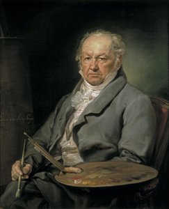 画家フランシスコ・デ・ゴヤの肖像1746-1828、1826