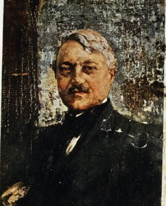 サルヴァトーレ・ディ・ジャコモ(1860-1934)の肖像(絵画) 作： Vicenzo Irolli