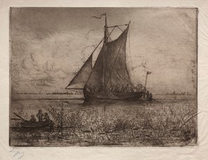 オランダのリバースケープ。 作： Vicomte Lepic Ludovic Napoléon
