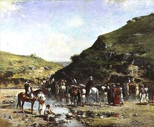 By the Water 作： Victor Pierre Huguet