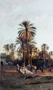 オアシス エッジ、詳細 作： Victor Pierre Huguet