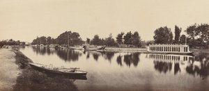 オックスフォードのはしけ、1862年。