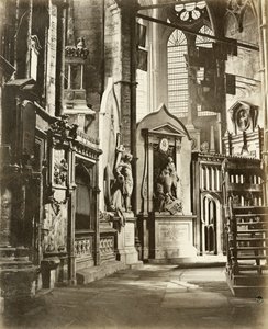 ウェストミンスター寺院の北通路、ロンドン、c1860 作： Victor A Prout