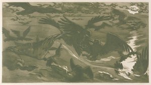 猛禽類、1893年。 作： Victor Emile Prouve