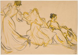 La Mairie du 11e arrondissement de ParisのSalle desFêtesの装飾に関する研究、1897年。 作： Victor Emile Prouve