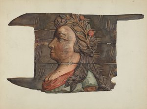 木彫、1938年頃 作： Victor F. Muollo
