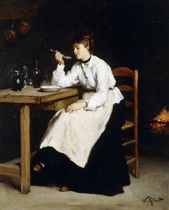 火のそばに、 作： Victor Gabriel Gilbert
