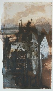 アン・シャトー・ルネッサンス ペンと水彩画... 作： ビクター・ユーゴー
