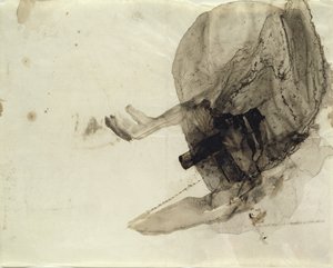 無題、1853-5年頃（紙にインク洗い） 作： Victor Hugo