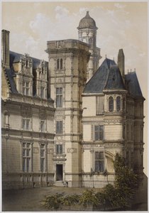 アンジュのホテル、アンジェ、「レシャトードラヴァレドラロワール」のイラスト、パリ、Ch。Boivin、1861年 作： Victor Jean Baptiste Petit
