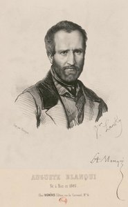 ルイ＝オーギュスト・ブランキの肖像 1805～1881 年、1849 年。 作： Victor Larsky
