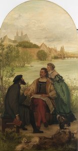 バーゼルの改革派Oecolampadiusでの騎士Hartmut von Kronberg 作： Victor Müller