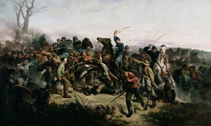 ヘンリー中尉の騎兵突撃B.隠された、1862 作： Victor Nehlig