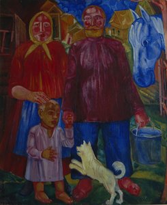 セレドニヤック一家、1929 作： Victor Nikandrovich Palmov