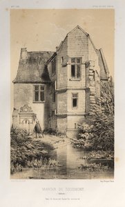 15 世紀の美しい建築物やモニュメント。 そしてXVI。 世紀: 15世紀と16世紀のフランスのシャトー: Pl. 47, Manoir De Sousmont (Calvados)