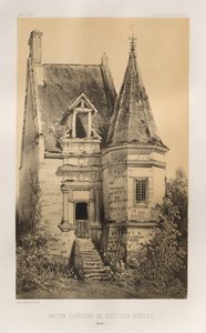 15 世紀の美しい建築物やモニュメント。 そしてXVI。 世紀: 15 世紀と 16 世紀のフランスの城 世紀: Pl. 86、Gisy-Les-Nobles の旧城 (ヨンヌ) 作： Victor Petit