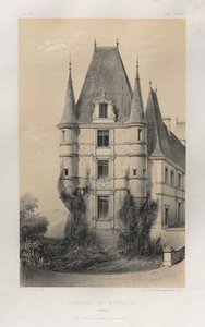 15 世紀の美しい建築物やモニュメント。 そしてXVI。 世紀: 15世紀と16世紀のシャトー・ド・フランス 世紀: Pl. 31, Château De Marchais (Aisne) 作： Victor Petit