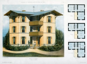 カントリーハウス、c1860 作： Victor Petit