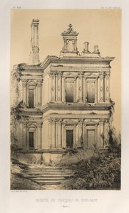 ... Pl 19、Restes Du Chateau De Chaumot Yonne、1860年。