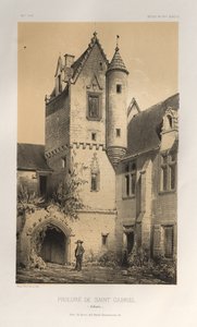 ... Pl 46、聖ガブリエルカルバドスの修道院、1860年。 作： Victor Petit