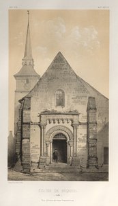 ... Pl 58、Requeil Sarthe Church、1860。 作： Victor Petit