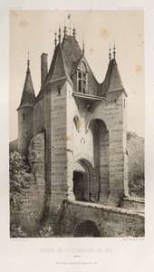 ... Pl 95、Porte de Villeneuve-Le-Roi Yonne、1860。 作： Victor Petit