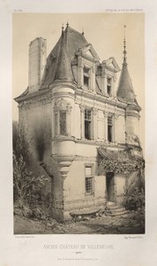 ... Pl 9、元のシャトードヴィルヌーヴヨンヌ、1860。 作： Victor Petit