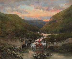 ビスカの近くの渓谷 作： Victor Pierre Huguet