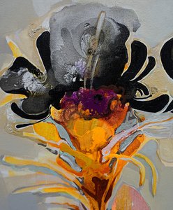 ドラマチックな抽象的な花柄 作： Victor Tkachenko