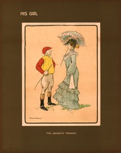 彼の少女、騎手トレーナー。 作： Victor Venner