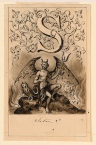 入門書の文字 S のデザイン: サタン 作： Victor Vincent Adam