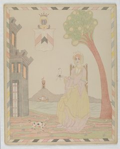 椅子に座る女性 作： Victor Wilbour