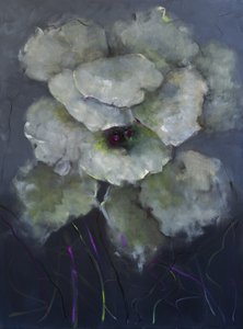 夜の花1、2022年（油彩・キャンバス） 作： Victoria Montesinos