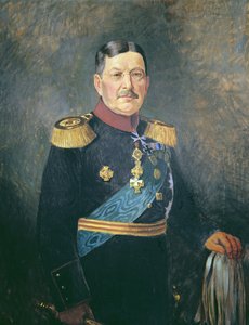 コルマー・フライヘル・フォン・デア・ゴルツ将軍、1916年頃（キャンバスに油彩） 作： Vienna Nedomansky Studio