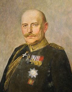 ヘルムート・フォン・モルトケ・ザ・ヤンガー将軍、1916年頃（キャンバスに油彩） 作： Vienna Nedomansky Studio