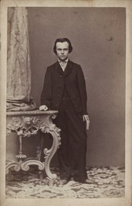 作曲家アントン・ルビンスタインの肖像 1829-1894. 作： Vienna . Photo studio Franz Schultz