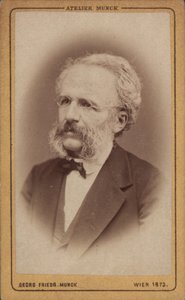 作曲家アウグスト・ヴィルヘルム・アンブロスの肖像 1816-1876, 1773. 作： Vienna . Photo studio Georg Friedrich