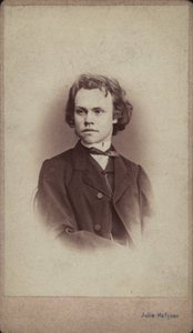 作曲家アントン・ルビンスタインの肖像 1829-1894. 作： Vienna . Photo studio Julie Haftner
