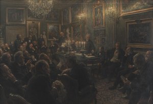 1904 年にシャルロッテンボーで開催されたアカデミー評議会 作： Viggo Johansen