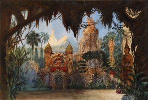 M.グリンカのオペラ「ルスラン」と「リュドミラ」の舞台デザイン 作： Viktor Alexandrovich Hartmann