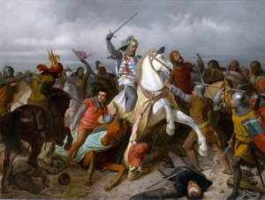 Bataille de Crecy le 26 aout 1346 - Jean Ier de Luxembourg, dit l