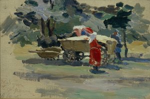 ボルジョミのDoukhobors、1895 作： Viktor Elpidiforovich Borisov Musatov