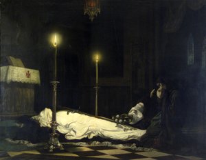 LászlóHunyadiの喪 作： Viktor Madarász