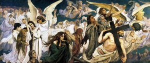 楽園の前、左の部分、1885-1896。
