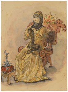 ネスメヤナを笑わなかった王女、1896 作： Viktor Mikhaylovich Vasnetsov