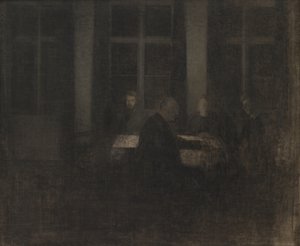 応接室の夕べ 作： Vilhelm Hammershøi